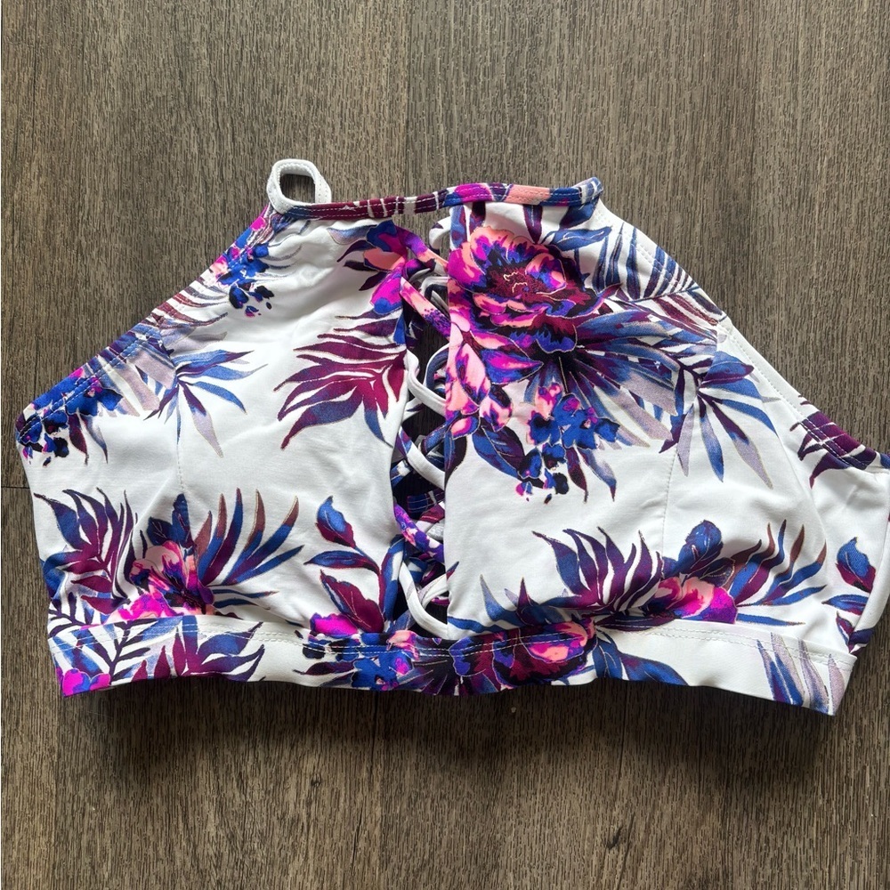 Ambrielle Purple and Pink Floral Top
